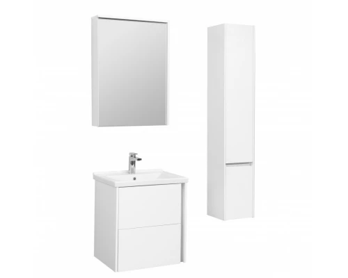 Зеркальный шкаф СТОУН 60, белый