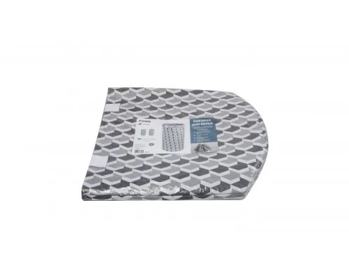 Корзина для белья на завязках FX-1033A, серая, 80 литров