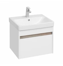 Тумба МАРТИ 55, подвесная, белая, ясень шимо (под раковину АДРИАНА 55)