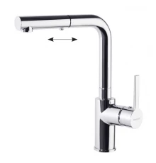 Смеситель высокий для кухни однорычажный с выдвижной лейкой DRAKO 331902H1