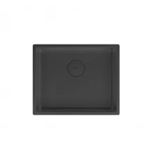 Кухонная мойка Lemark OLANGA 540 прямоугольная из нержавеющей стали цвет Черный матовый