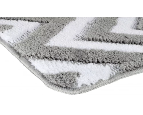 Коврик для ванной Fixsen River 1-ый FX-5004K, серый, 50х80 см.