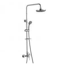 A35 Смеситель для душа, без излива с верх.лейкой 'Троп.дождь', р/ОД, хром, ROS, A35-45