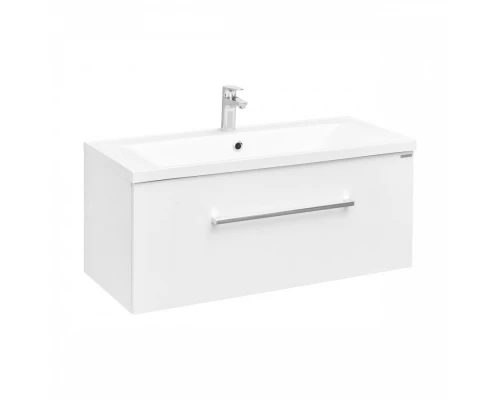 Тумба МАДРИД 100 М, белая (под раковину АЙРИС 100, АЙРИС М 100,,ПРЕМЬЕР М 100)