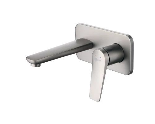 Bronx Смеситель для раковины, монолит.излив172мм встр.дон.клап.Click/Clac,р/ОД, графит, LM, LM3726GM