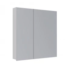 Шкаф зеркальный Lemark UNIVERSAL 80х80 см 2-х дверный, цвет корпуса: Белый глянец