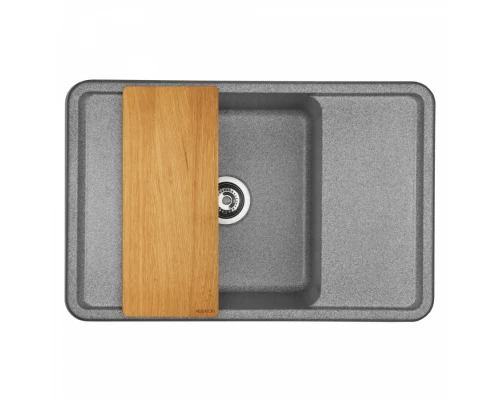 Мойка для кухни  Беллис 78 780x510x250 мм, прямоуг., серый
