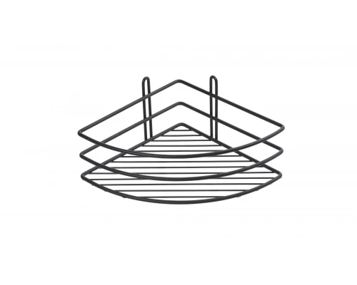 Полка угловая одноэтажная черная Fixsen FX-710B-1