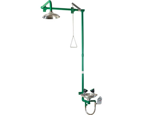 Аварийный душ и раковина для глаз установка над дверью, шт