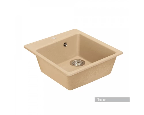 Мойка для кухни  Парма  510x470x175 мм, квадратная, латте