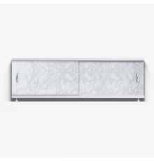 КЛАССИК Экран для ванны 150 см, полистирол,(светло-серый мрамор-015), ALAVANN