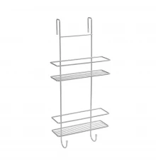 Полка для душевой кабины двухэтажная серый Fixsen FX-740-2