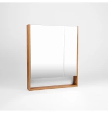 Зеркальный шкаф VIANT МАЛЬТА 60 подвесной белый/дуб вотан (VMAL60-ZSH)