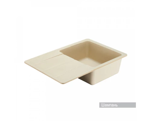 Мойка для кухни Аманда 780x510x211 мм, прямоуг. с крылом, шампань