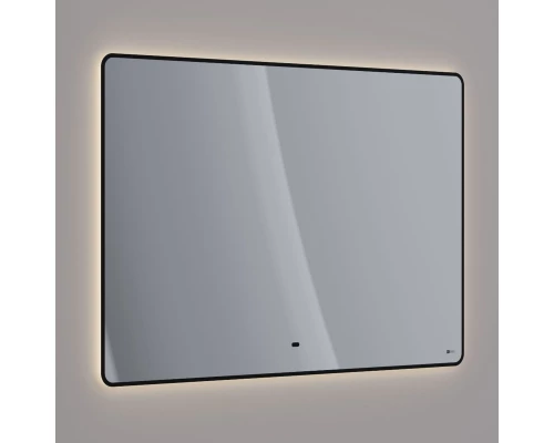 Зеркало Lemark MIOBLACK 120х80 см с интерьерной подсветкой, с подогревом