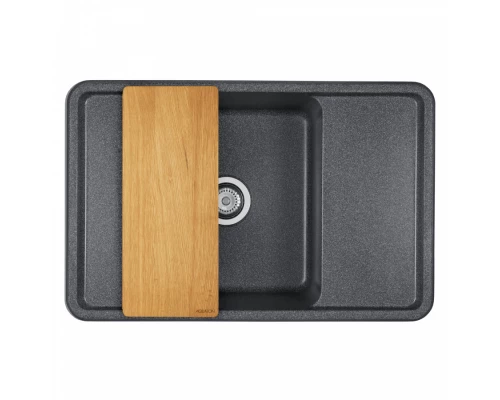 Мойка для кухни  Беллис 78 780x510x250 мм, прямоуг., графит