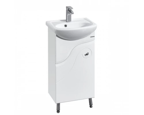 Тумба КОЛИБРИ 45, левая, белая (под раковину АЗОВ 45)