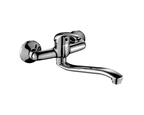 A35 Смеситель для кухни, пов.излив 267мм на стену, р/ОД, хром, ROS, A35-24