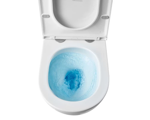 GLAZER WHITE Унитаз подвесной безободковый с сиденьем микролифт, LM, 9614003