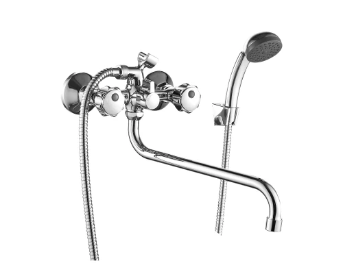 DR50 Смеситель для ванны, пов.излив 300мм, р/ДВ, хром, DR, DR50045R