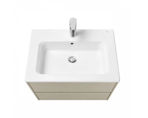 ONA Модуль для раковины 600 мм, 585x450x565 мм, с 2 ящ., бежево-серый матовый, ROCA