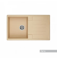 Мойка для кухни  Верона 855x500x210 мм, прямоуг. с крылом, латте