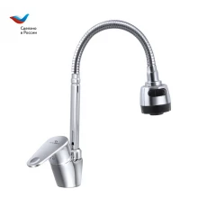 КОТТЕДЖ Смеситель для мойки с гибким изливом, одноручный, СЛАВЕН, Л25