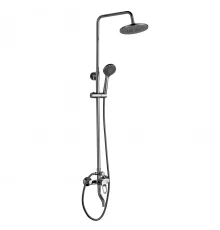 B35 Смеситель для ванны-душа, пов.излив 70мм с верх.лейкой 'Троп.дождь', р/ОД, хром, ROS, B35-46