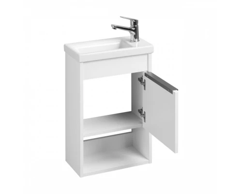 Тумба-умывальник ХОУП 40, 1 дв., подвесная, белый матовый (под раковину МИРАНДА 40)
