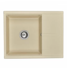 Мойка для кухни  Делия 65 650x516x218 мм, прямоуг. с крылом, шампань