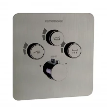 Встраиваемый термостатический смеситель для душа RS SMART 85T301SNC никель брашированный на 3 выхода