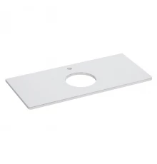 Столешница MIANO 100 см под 1 раковину из стекла, цвет: Белый