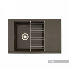 Мойка для кухни Делия 78 787x516x218 мм, прямоуг. с крылом, кофе