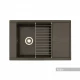 Мойка для кухни Делия 78 787x516x218 мм, прямоуг. с крылом, кофе