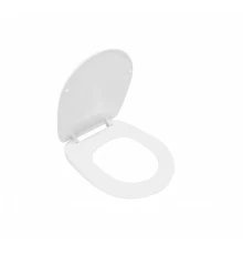 ERA Сиденье с крышкой дюропласт, антибак., с хром. металл. петлями, с механизмом Slowclose. JIKA