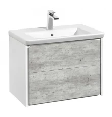 RONDA Тумба под раковину GAP 70, бетон/белый глянец, ROCA