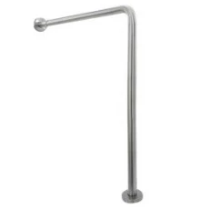 Поручень под углом 90 ⁰  для людей с ограниченными возможностями с настенным и  напольным точками оп