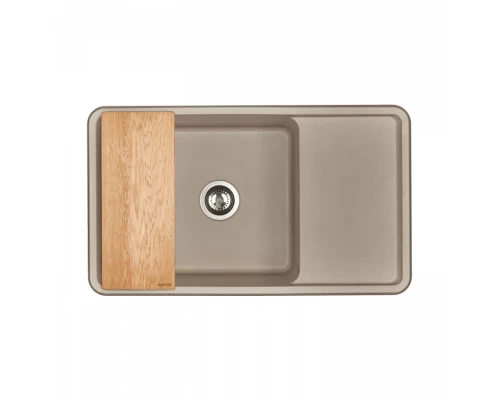 Мойка для кухни  Беллис 87 870x510x250 мм, прямоуг., серый шелк