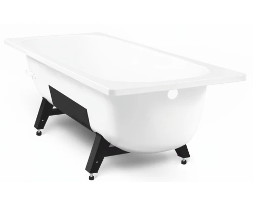 TEVRO Ванна стальная 150х70х40 см. с опорной подставкой, без ранта, белый лотос, ВИЗ