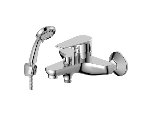 DR72 Смеситель для ванны, монолит.излив 185мм, р/ОД, хром, DR, DR72036