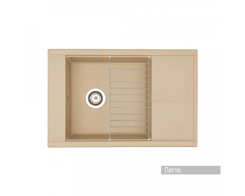 Мойка для кухни Делия 78 787x516x218 мм, прямоуг. с крылом, латте