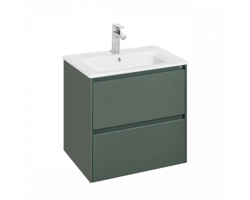ONA Модуль для раковины 600 мм, 585x450x565 мм, с 2 ящиками, зеленый матовый, ROCA