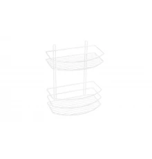 Полка овальная двухтажная белая Fixsen FX-720W-2