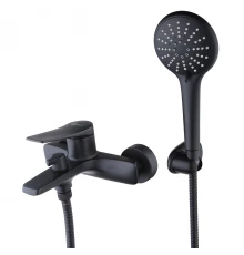 Bronx Смеситель для ванны, монолит.корот.излив168мм лейка ,р/ОД, черный, LM, LM3714BL