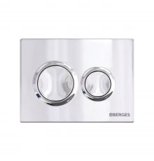 Кнопка  для инсталляции NOVUM O3, хром глянец, BERGES