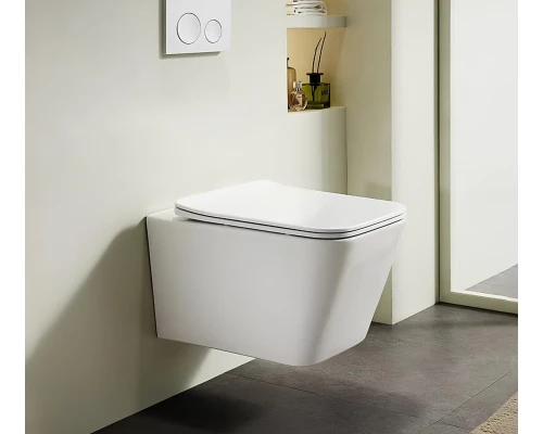 Унитаз подвесной ES.M   Modena безободковый, сиденье soft close, белый, ES 88205 white