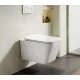 Унитаз подвесной ES.M   Modena безободковый, сиденье soft close, белый, ES 88205 white