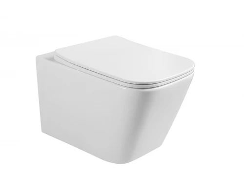 Унитаз подвесной ES.M   Modena безободковый, сиденье soft close, белый, ES 88205 white