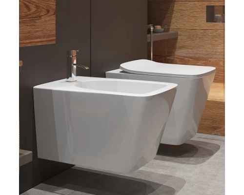 Унитаз подвесной ES.M   Modena безободковый, сиденье soft close, белый, ES 88205 white