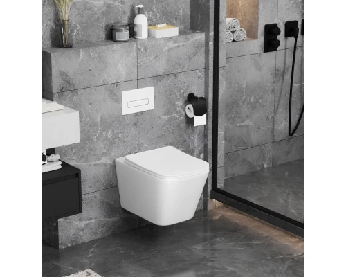 Унитаз подвесной ES.M   Modena безободковый, сиденье soft close, белый, ES 88205 white